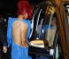 Katy Perry et son mari Russell Brand retrouvent leur amie Rihanna dans un restaurant de Madrid après la cérémonie des MTV EMA le 7 novembre 2010