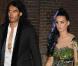 Katy Perry et son mari Russell Brand retrouvent leur amie Rihanna dans un restaurant de Madrid après la cérémonie des MTV EMA le 7 novembre 2010