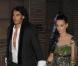 Katy Perry et son mari Russell Brand retrouvent leur amie Rihanna dans un restaurant de Madrid après la cérémonie des MTV EMA le 7 novembre 2010