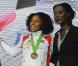 Maureen Nisima a été sacrée championne du monde à l'épée, lundi 8 novembre, à Paris.