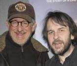 Steven Spielberg et Peter Jackson, réalisateurs et producteurs des  Aventures de Tintin. 