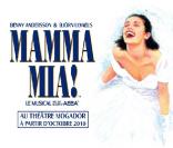 La comédie musicale  Mamma Mia !  a pris ses quartiers au théâtre Mogador, à Paris.