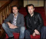 Gilles Lellouche et Fred Cayavé présentent le film A bout portant, le 10 novembre 2010, au festival de Sarlat. 