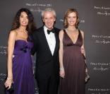 Eva Herzigova, Afef Jnifen et Marco Tronchetti Provera à Moscou, lors du lancement du calendrier Pirelli 2011.