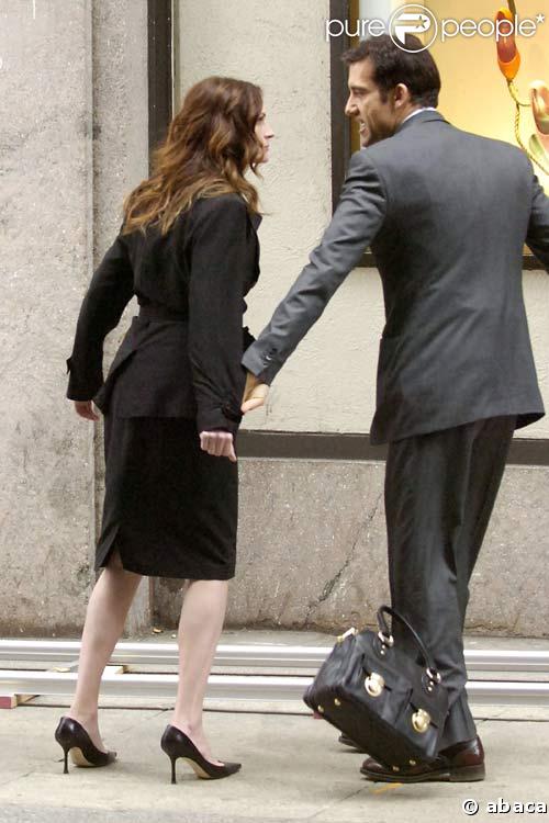 Julia Roberts et Clive Owen sur le tournage de Duplicity : ça chauffe !
