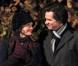 Jim Carrey et Carla Gugino, en plein tournage de Mr Popper's Penguins, à Central Park, à New York le 3 décembre 2010