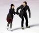 Jim Carrey fait du patin sur glace avec Carla Gugino, en plein tournage de Mr Popper's Penguins, à Central Park, à New York le 3 décembre 2010