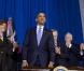 Barack Obama signe la fin du "Don't ask don't tell" au ministère de l'Intérieur, à Washington, le 22 décembre 2010