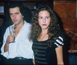 Justine Lévy et Bernard-Henri Lévy en 1990.