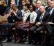 Barack et Michelle Obama à Tucson mercredi 12 janvier 2011 pour l'hommage aux victimes de la fusillade de Tucson du 8 janvier 2011.