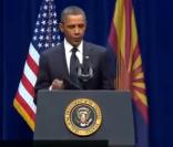 Barack Obama lors de son discours à Tucson le 12 janvier 2011