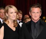 Robin Wright et Sean Penn en février 2009 
