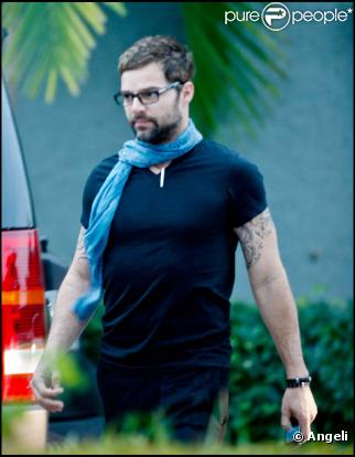 Ricky Martin à Miami, le 26 janvier 2010