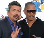 Jamie Foxx et George Lopez à la Twentieth Century Fox Voice presentation of RIO à Los Angeles, le 28 janvier 2011.