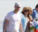 Amy Adams, son fiancé et leur fillette Aviana à la plage. Los Angeles, janvier 2011
