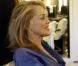 Sharon Stone dans un salon de coiffure de Beverly Hills, le 31 janvier 2011.