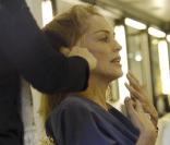 Sharon Stone dans un salon de coiffure de Beverly Hills, le 31 janvier 2011.