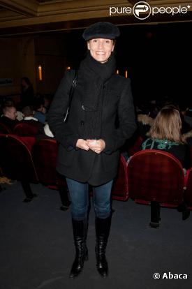 Alexandra Lamy à la représentation du one man show Dernières avant Vegas, d'Audrey Lamy, au Palais des Glaces, le 2 février 2011.