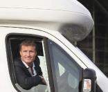 David Coulthard ouvre le salon de la caravane et camping-car à Glasgow, le 3 février 2011