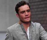 Ed Westwick à la sortie d'un studio à Londres le 7 février 2011