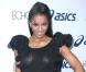Ciara porte une robe noire légèrement transparente à Los Angeles, le 17 novembre 2009.
