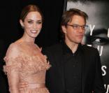 La superbe Emily Blunt et Matt Damon à l'occasion de l'avant-première de  L'agence , qui s'est tenue au Ziegfeld Theatre de New York, le 14 février 2011.
