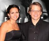  Matt Damon et Luciana Barroso à l'occasion de l'avant-première de  L'agence , qui s'est tenue au Ziegfeld Theatre de New York, le 14 février 2011. 