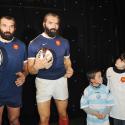 Sébastien Chabal : Timide et ému... devant son double, c'est rare !