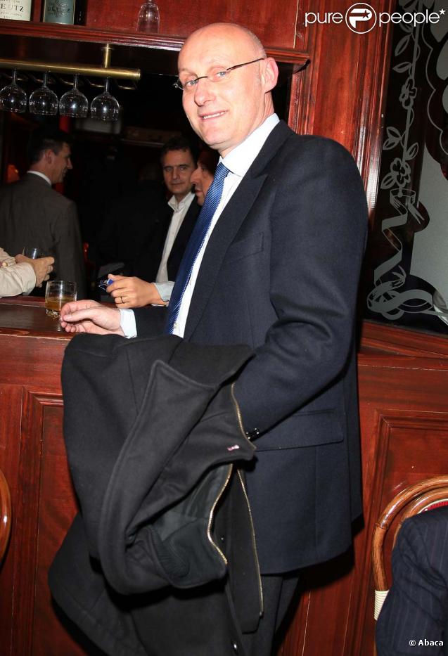 Bernard Laporte pour l'inauguration de la statue de Sébastien Chabal au musée Grévin, Paris, le 17 février 2011