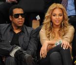 Beyoncé et Jay-Z lors des NBA All-Star Game au Staples Center de Los Angeles le 20 février 2011