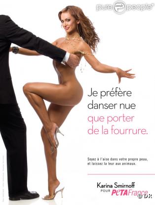 Karina Smirnoff pour PeTA