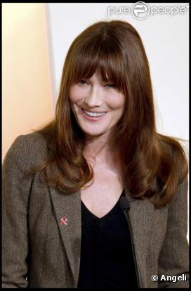 Carla Bruni en décembre 2010, à Paris. 