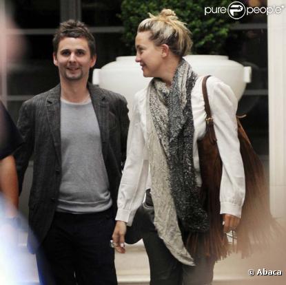 Matthew Bellamy et Kate Hudson, Londres, le 22 juillet 2010