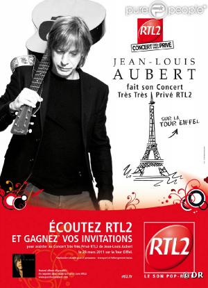 Jean-Louis Aubert sera le 28 mars 2011 en concert très très privé RTL2 au premier étage de la Tour Eiffel !