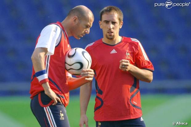 Zinedine Zidane et Franck Ribéry