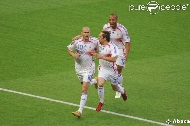 Zinedine Zidane, Thierry Henry et Franck Ribéry