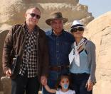 Salma Hayek, son mari François-Henri Pinault (à gauche) et leur fille Valentina 
