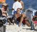 Christian Audigier au Brésil, à la plage de Rio de Janeiro, le 26 février 2011