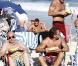 Christian Audigier au Brésil, à la plage de Rio de Janeiro, le 26 février 2011