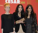 Audrey Lamy, Leïla Bekhti et Géraldine Nakache lors des César 2011 