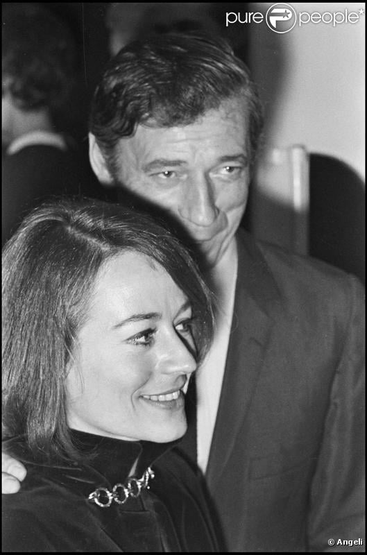 Annie Girardot et Yves Montand en 1967