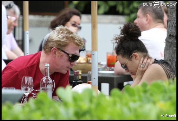 Boris Becker et sa femme Lily à l'hôtel Setai, le 3 mars 2011 à Miami