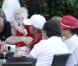 Boris Becker, sa femme Lily, leur fils Amadeus et le petit Elias Becker, sur la plage à Miami, le 7 mars 2011