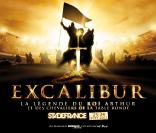 L'affiche du spectacle Excalibur au stade de France