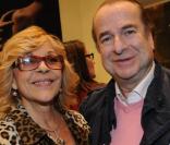 Nicoletta et Paul-Loup Sulitzer lors de la soirée d'inauguration de la boutique Hästens le 17 mars 2011
 &nbsp; 