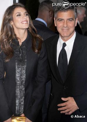 George Clooney et Elisabetta Canalis, New York, le 17 novembre 2010.