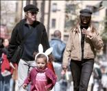 David Bowie, sa femme Iman et leur fille Alexandria