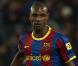 Eric Abidal sous les couleurs du FC Barcelone, quelques semaines avant son opération au foie, en février 2011.