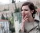 Anna Mouglalis visite Athènes, où elle est pour quelques jours en tant que marraine du Festival du Film Francophone en Grèce. Ici au musée de l'Acropole le 2 avril 2011.