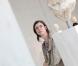 Anna Mouglalis visite Athènes, où elle est pour quelques jours en tant que marraine du Festival du Film Francophone en Grèce. Ici au musée de l'Acropole le 2 avril 2011.